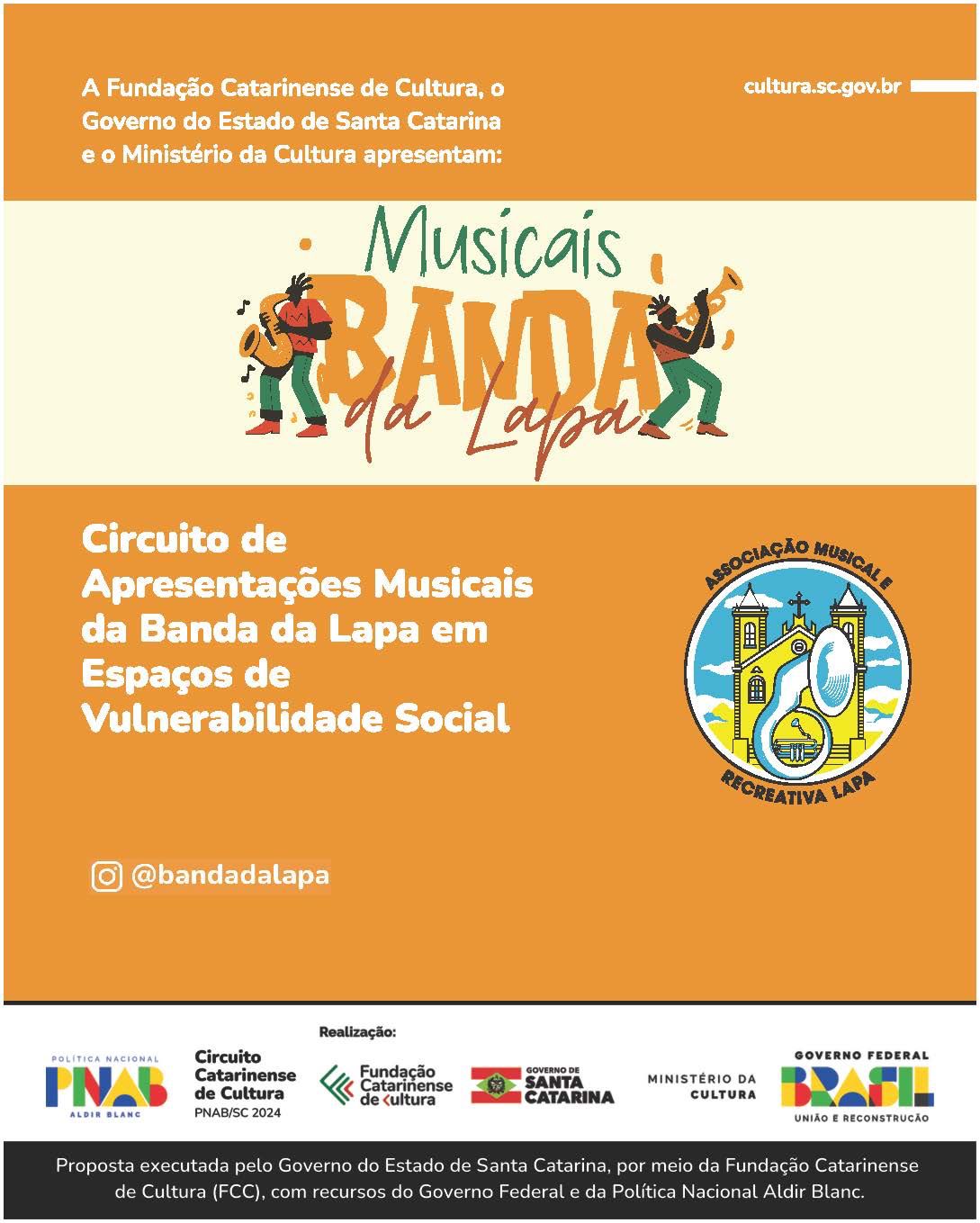 Circuito de Apresentações Musicais da Banda da Lapa em Espaços de Vulnerabilidade Social